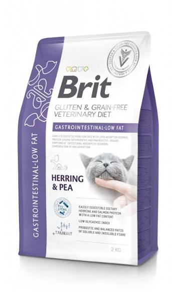 Brit GF Veterinary Diets Gastrointestinal Low Fat para gatos