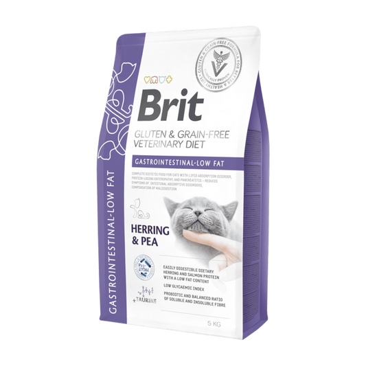 Brit GF Veterinary Diets Gastrointestinal Low Fat para gatos