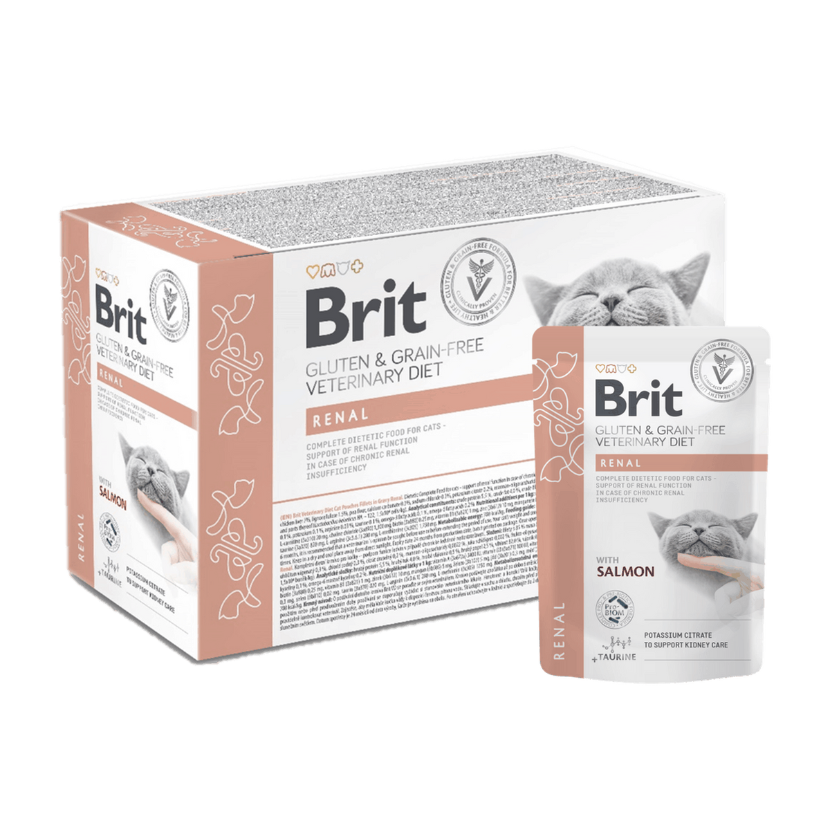 Brit Veterinary Diet Grain Free Renal Relief sobres para gatos