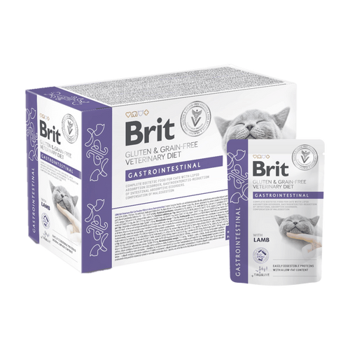 Brit Veterinary Diet Gastrointestinal sobres en salsa para gatos