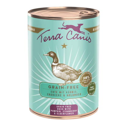 Terra Canis GRAIN-FREE Pato con calabaza, fresa y saúco