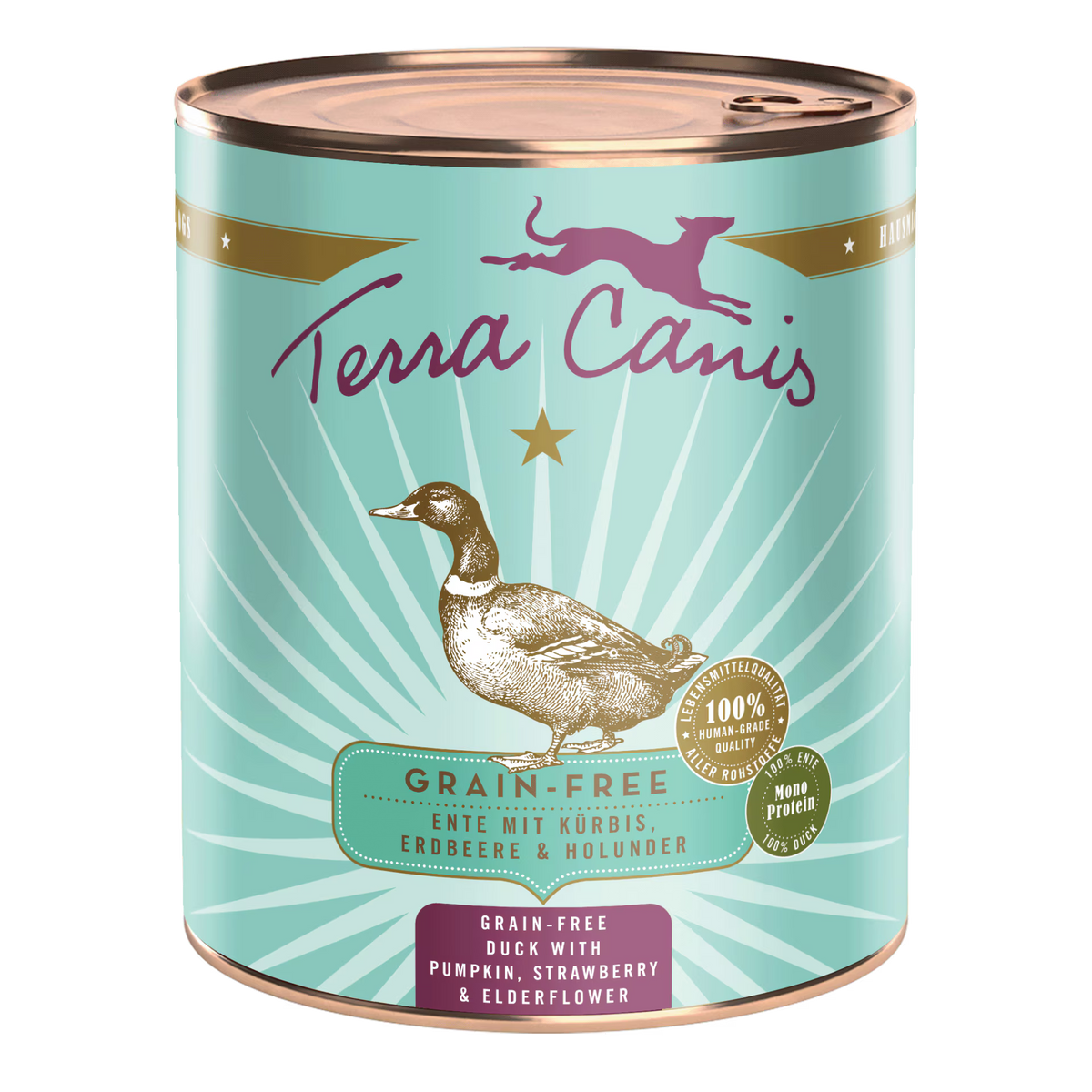 Terra Canis GRAIN-FREE Pato con calabaza, fresa y saúco
