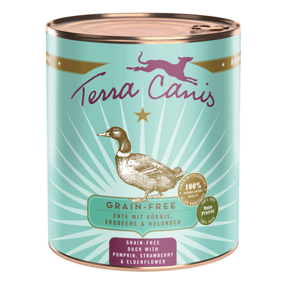 Terra Canis GRAIN-FREE Pato con calabaza, fresa y saúco