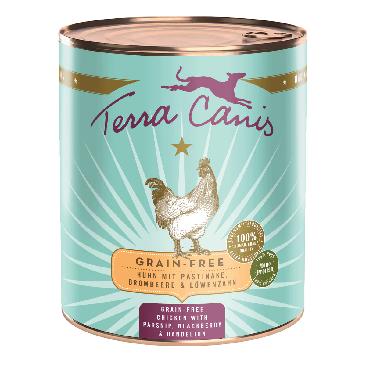 Terra Canis GRAIN-FREE Pollo con chirivía, zarzamora y diente de león