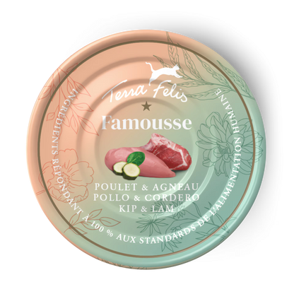 Terra Felis Famousse Pollo & Cordero 12 x 80 g
