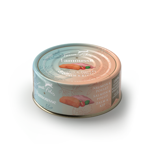 Terra Felis Famousse Salmón & Pollo 12 x 80 g