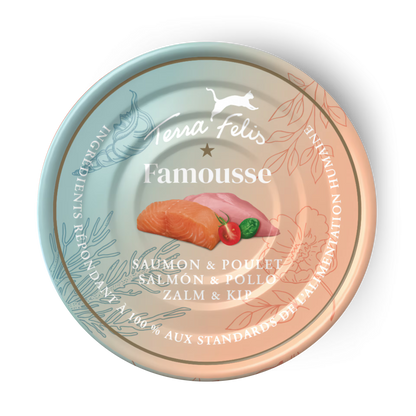 Terra Felis Famousse Salmón & Pollo 12 x 80 g