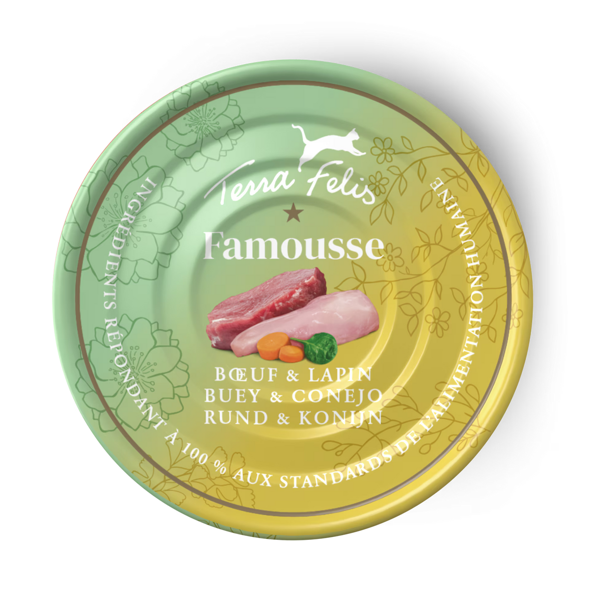 Terra Felis Famousse Buey & Conejo 12 x 80 g