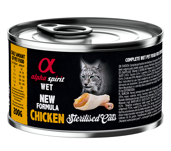 Alpha Spirit Paté para gatos esterilizados (100 g y 200 g)