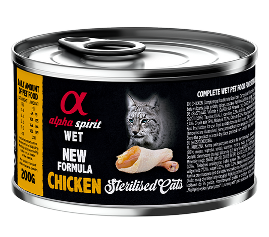 Alpha Spirit Paté para gatos esterilizados (100 g y 200 g)