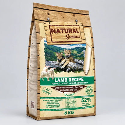 Natural Greatness – Adult & Puppy Sabor Cordero