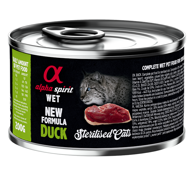 Alpha Spirit Paté para gatos esterilizados (100 g y 200 g)