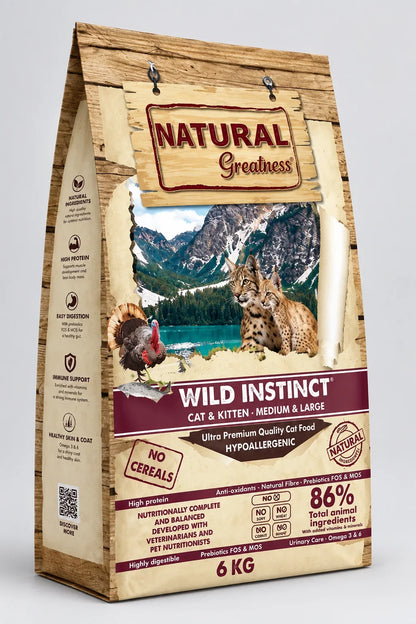 Natural Greatness - Wild Instinct Gatos y Gatitos Medium & Large
