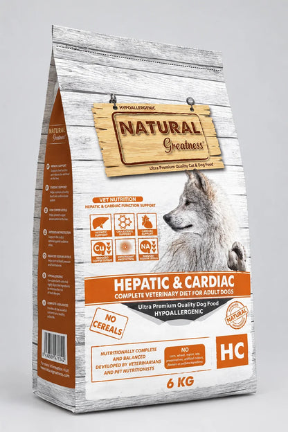 Natural Greatness – Vet Diets Hepático y Cardíaco para Perros