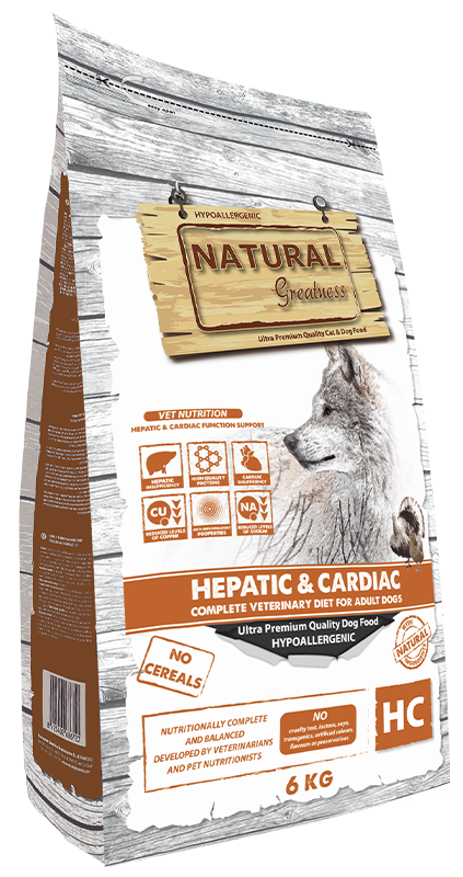 Natural Greatness – Vet Diets Hepático y Cardíaco para Perros