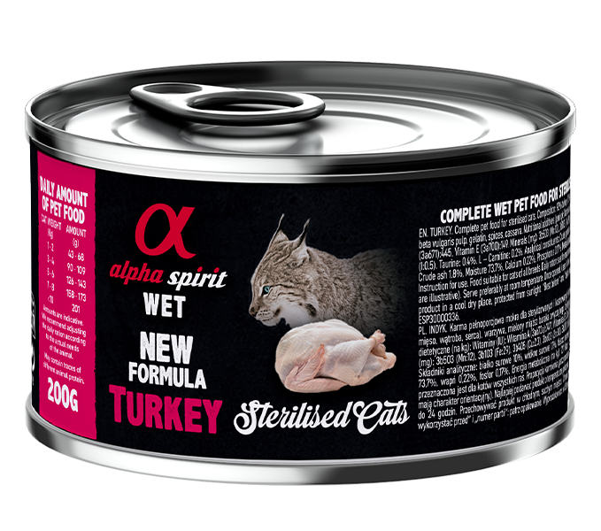 Alpha Spirit Paté para gatos esterilizados (100 g y 200 g)