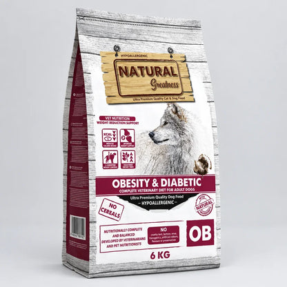 Natural Greatness – Vet Diets Obesidad y Diabetes para Perros