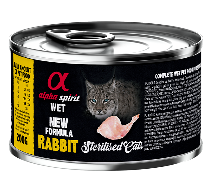 Alpha Spirit Paté para gatos esterilizados (100 g y 200 g)