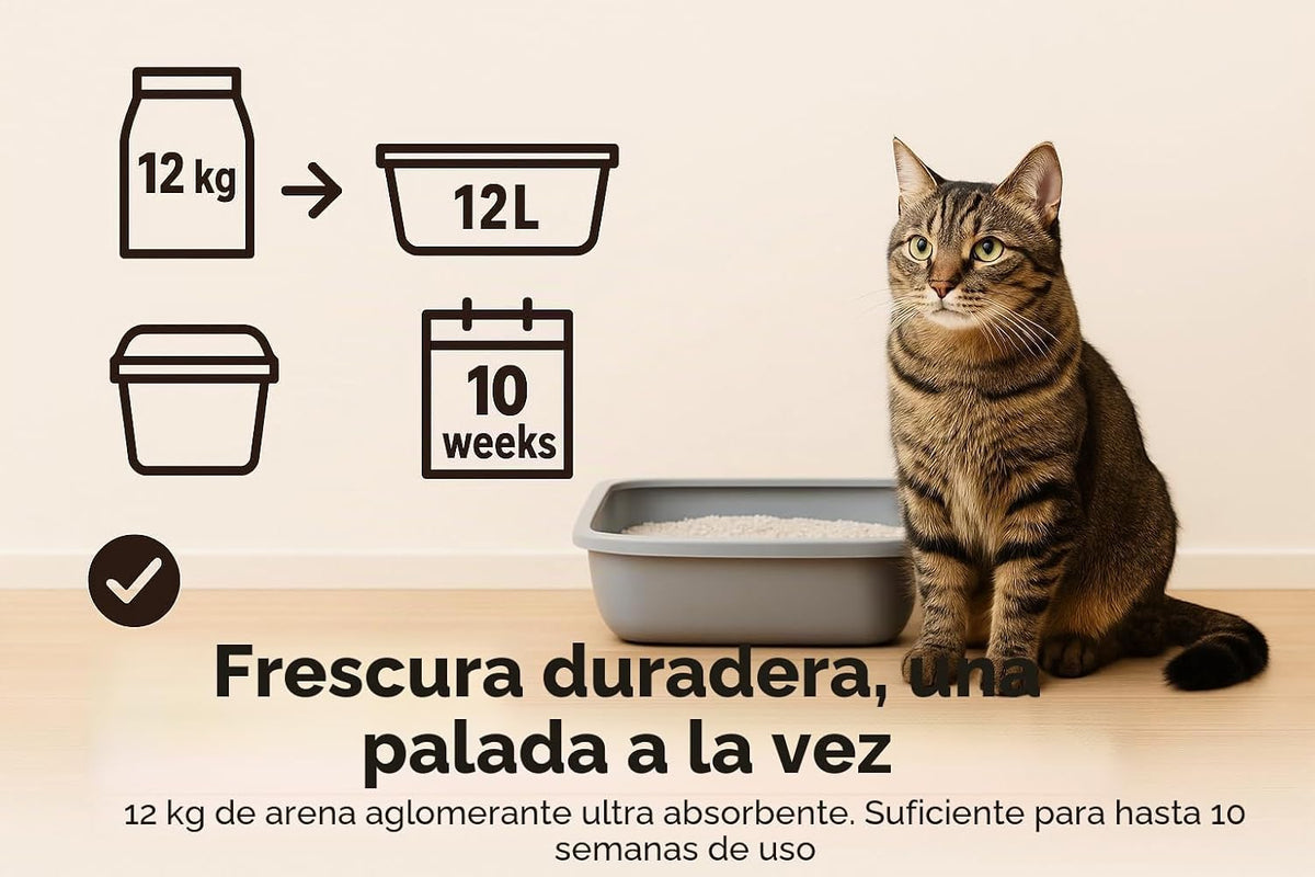 Flamingo Arena Higiénica Bentonita para Gatos y Gatitos