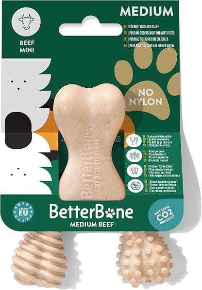 BetterBone Soft sabor Ternera en dureza Medium y disponible en tallas Mini, Medium y Large.