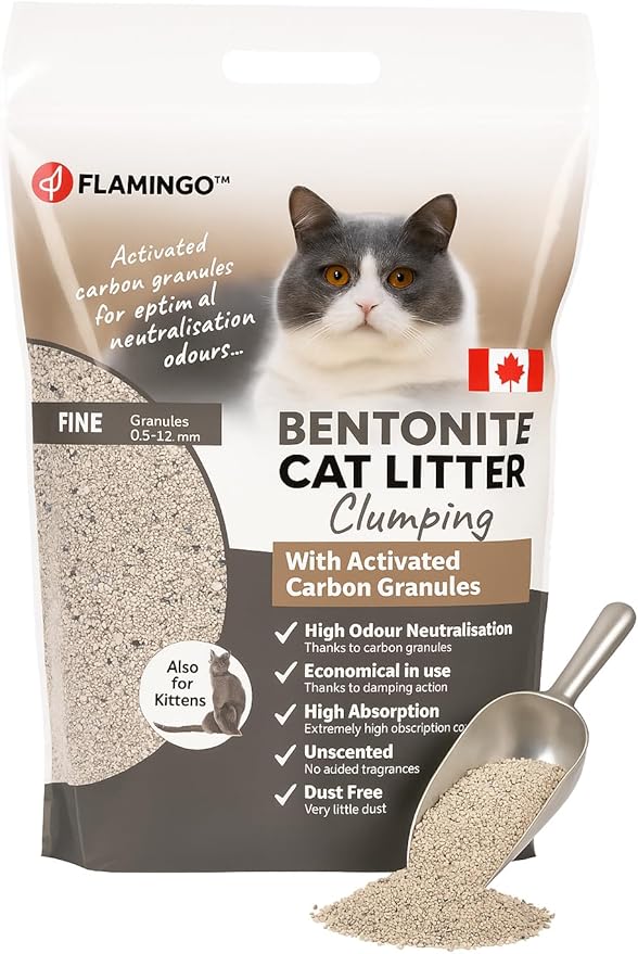 Flamingo Arena Higiénica Bentonita para Gatos y Gatitos