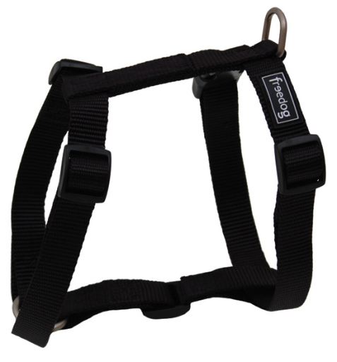 Arnés de Nylon Basic para Perro Freedog Negro – Resistente, Ajustable y Confortable