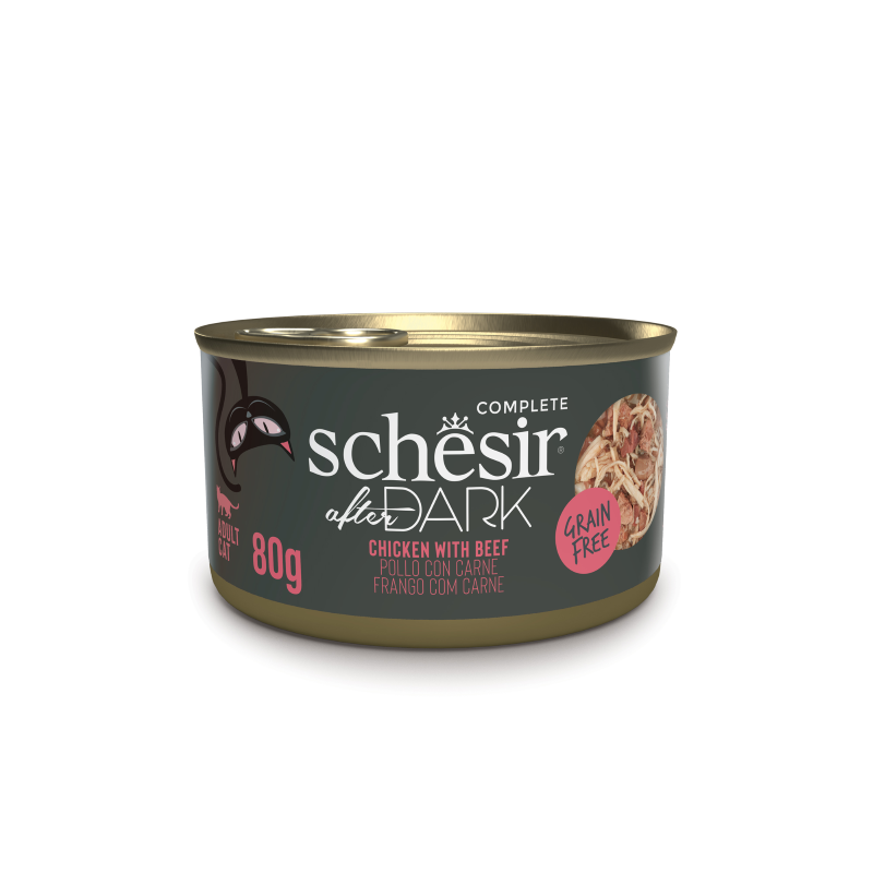 Schesir CAT AFTER DARK Lata Pollo y Ternera