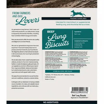 Pulmones de ternera  para Perros Tamariki | Snack Natural y Deshidratado (Copia)