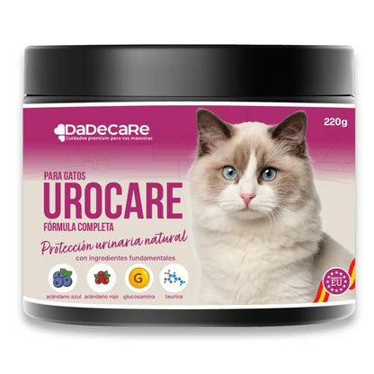 Urocare 220g Suplemento Urinario Gatos | Arándanos y Glucosamina — DadeCare