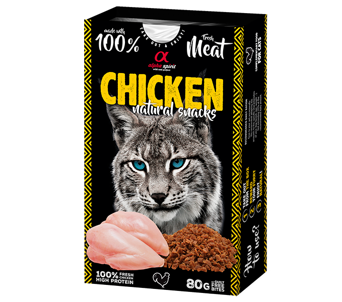 Alpha Spirit Natural Snack para gatos 80 g