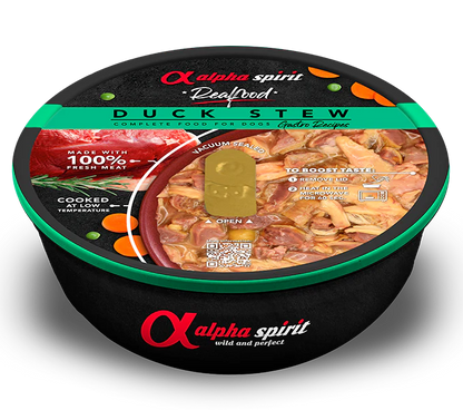 Estofados Real Food 280g Alpha Spirit en cazuela | Comida Húmeda Gourmet