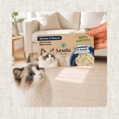 Lenda Foodie Cat Merluza al Natural | Comida Húmeda Gatos