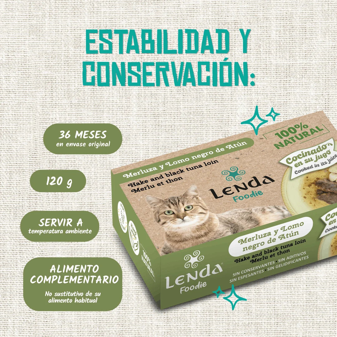 Lenda Foodie Cat Merluza y Atún | Comida Húmeda para Gatos