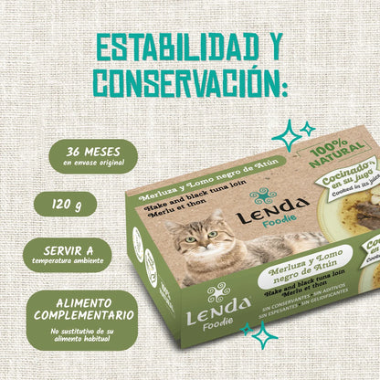Lenda Foodie Cat Merluza y Atún | Comida Húmeda para Gatos