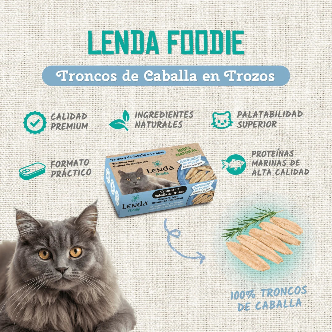 Lenda Foodie Cat Caballa en Trozos | Comida Húmeda Gatos