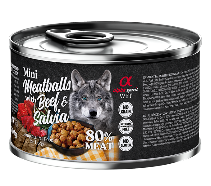 Alpha Spirit Albóndigas para perros (200 g y 400 g)