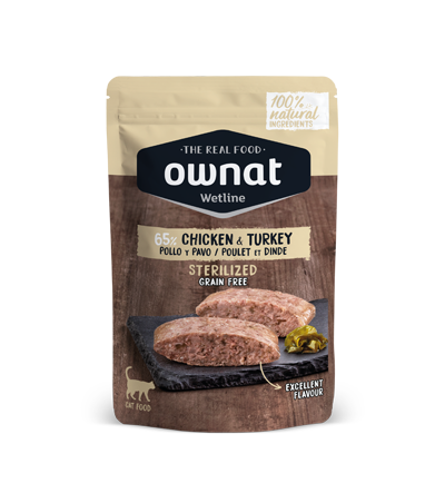 OWNAT WETLINE STERILIZED Chicken & Turkey (CAT) 85g