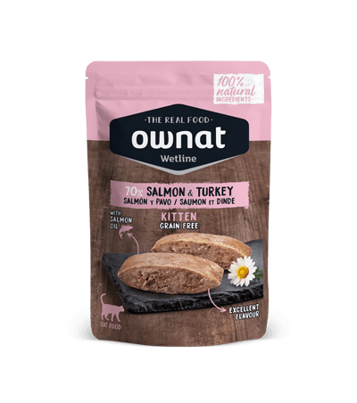 OWNAT WETLINE KITTEN Salmon & Turkey (CAT) 85g