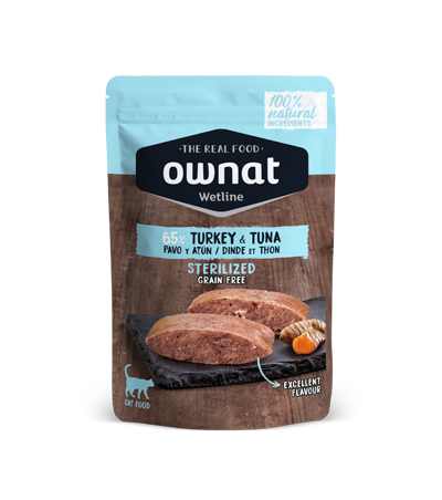 OWNAT WETLINE STERILIZED Turkey & Tuna (CAT) 85 g