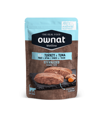 OWNAT WETLINE STERILIZED Turkey & Tuna (CAT) 85 g