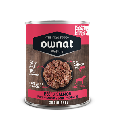 OWNAT WETLINE Beef and Salmon (DOG) 395g