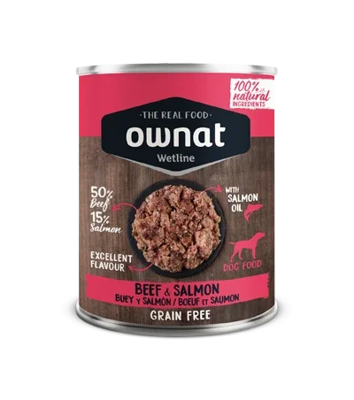 OWNAT WETLINE Beef and Salmon (DOG) 395g