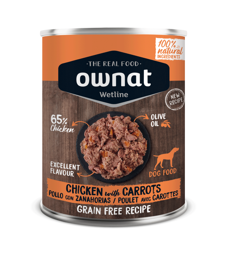 OWNAT WETLINE Chicken with Carrots (DOG) 395g
