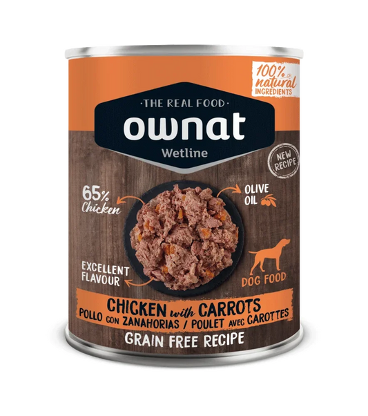 OWNAT WETLINE Chicken with Carrots (DOG) 395g