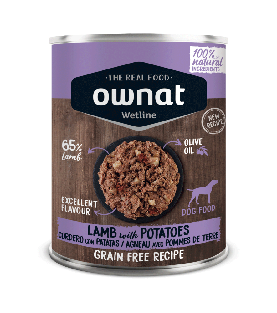 OWNAT WETLINE Lamb with Potatoes (DOG) 395g