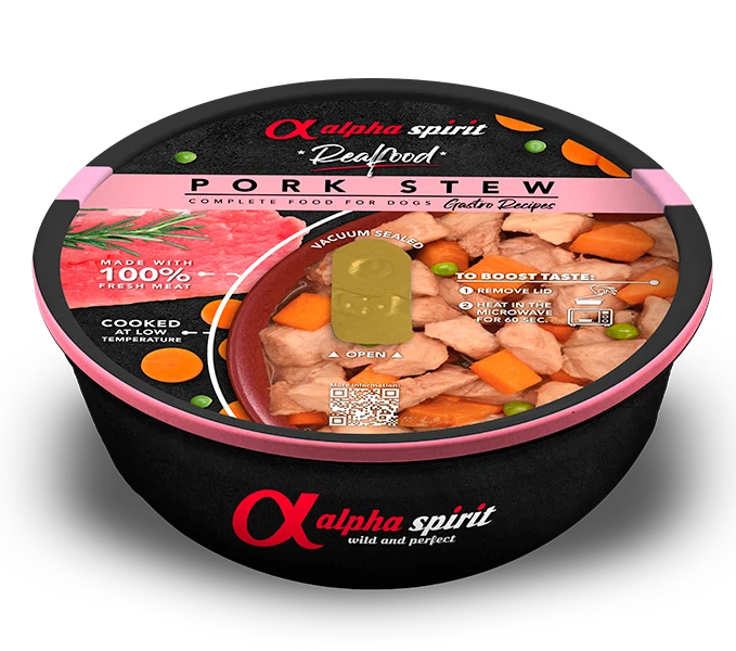Estofados Real Food 280g Alpha Spirit en cazuela | Comida Húmeda Gourmet