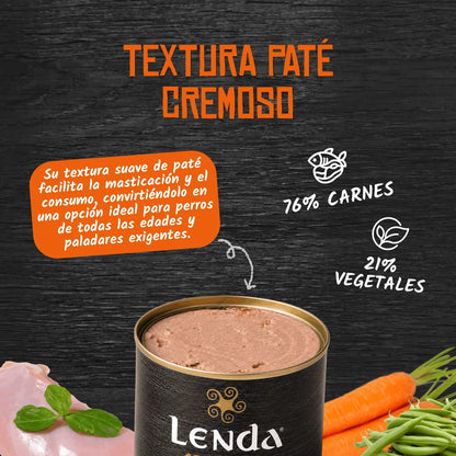 enda Wet Conejo con Zanahorias | Comida Húmeda Natural