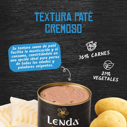 Lenda Wet Pescado Blanco y Patatas | Comida Húmeda Perros
