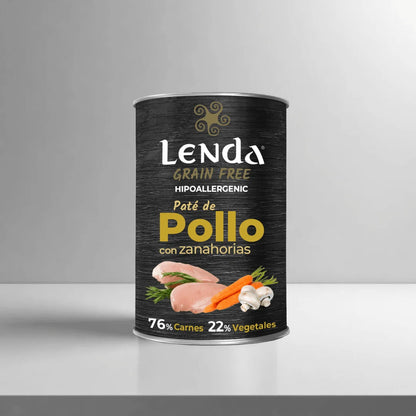 Lenda Wet Pollo con Zanahorias | Comida Húmeda Natural