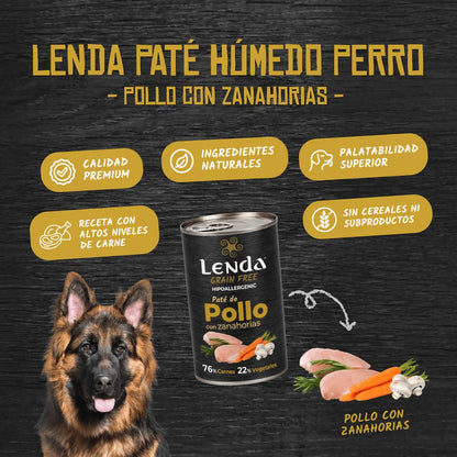 Lenda Wet Pollo con Zanahorias | Comida Húmeda Natural